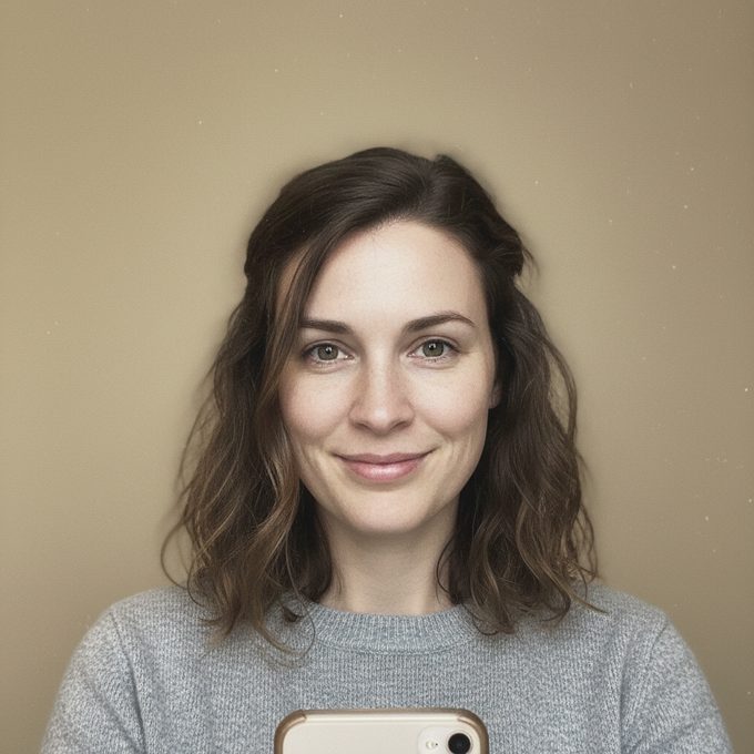 A synthetic example selfie